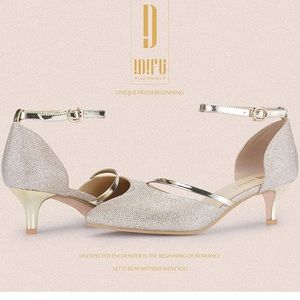 IDIFU Women IN2 Maxine Low Kitten Heels Dress Pumps Wedding